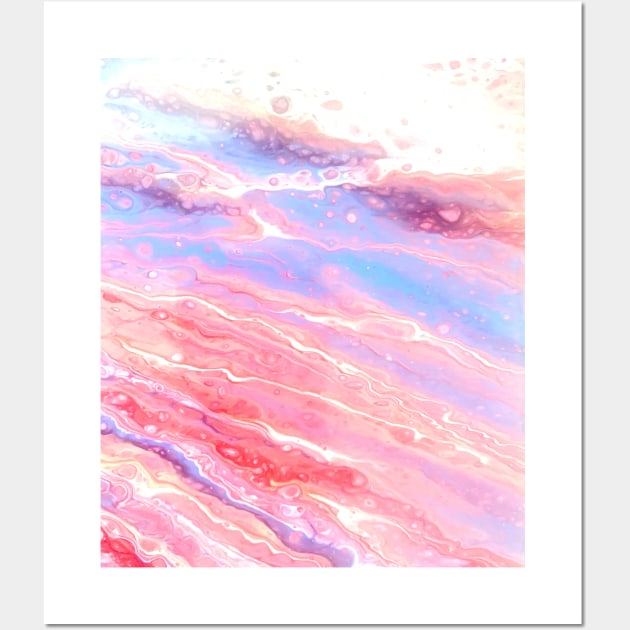 cotton candy pour art Wall Art by baksuart